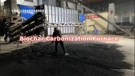 Sawdust Bamboo Charcoal Biochar Continuous Carbonization Furnace