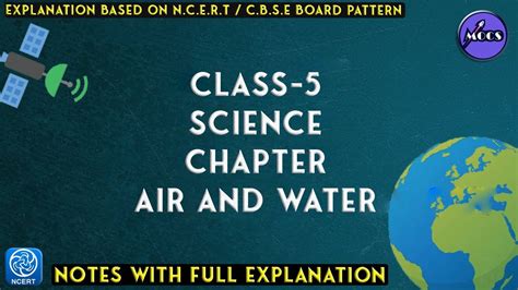 Class 5 Science Chapter Air And Water Notes Youtube