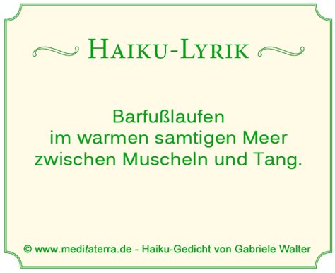 Haiku Der Weg der leeren Hände