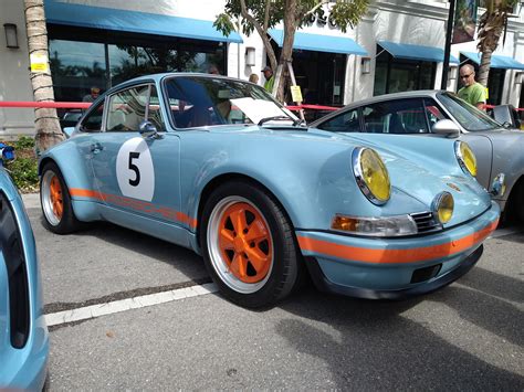 Custom Porsche 911 Carrera Rsr With A Gulf Inspired Livery R