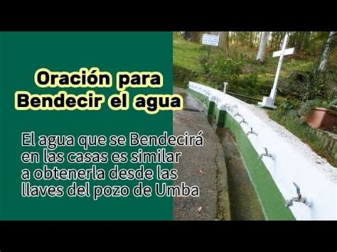 Poderosa Oraci N Para Bendecir El Agua En Nuestro Hogar Youtube