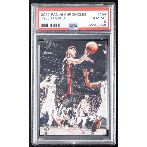 Tyler Herro Panini Chronicles Luminance Rc Psa