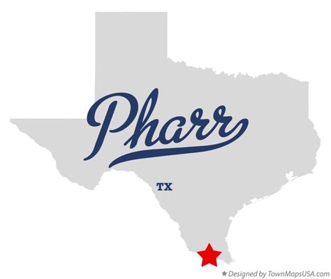 Map of Pharr, TX, Texas