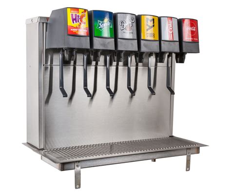 T00210 6 Flavor Flush Mount Tower Soda Fountain System W Remote