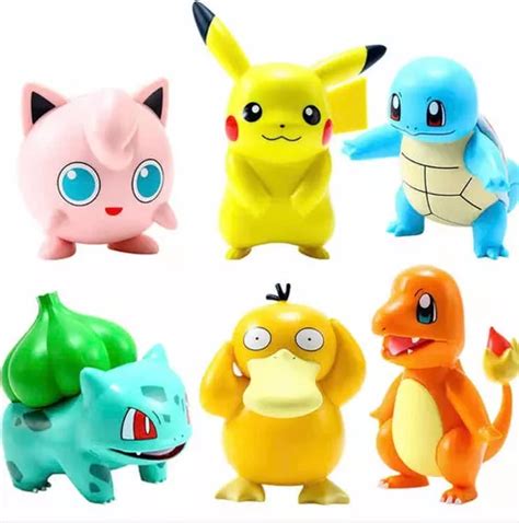 Set De 6 Figuras Pokemon Pikachu