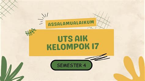 UTS AIK 4 Kelompok 17 Fakultas Kedokteran UM Surabaya YouTube