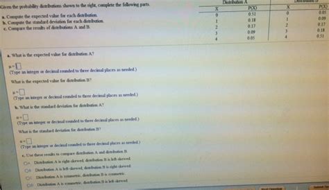 Solved Given the probability distribution shown to the | Chegg.com 