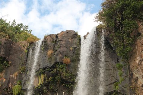 Jeju Island Waterfall Sky Free Photo On Pixabay Pixabay