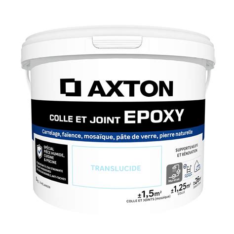 Colle Et Joint Poxy Axton Translucide Kg Leroy Merlin