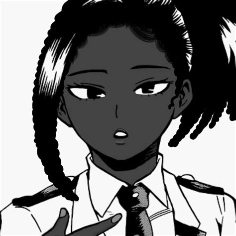 Yaoyorozu Momo 2 ｡ﾟ In 2021 Black Cartoon Characters Black Girl Cartoon Black Anime Characters