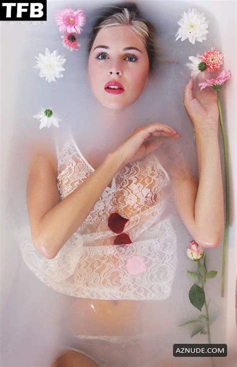 Hermione Corfield Sexy Poses Showing Off Her Hot Figure In Lingerie In A Photoshoot For C Heads