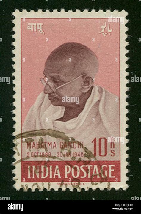 Mahatma Gandhi 10 Rupees Stock Photo - Alamy