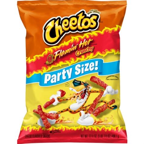 Cheetos Crunchy Cheese Flavored Snacks Flamin Hot Party Size Snack