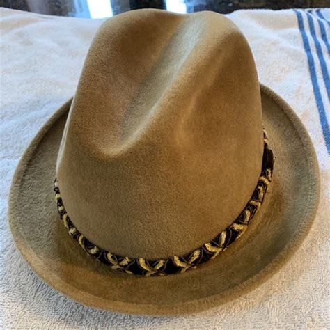 Vintage Stetson Fedora Hat The Sovereign Size 7 18 L Gem