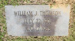 William Joshua Bill Thomson Sr M Morial Find A Grave