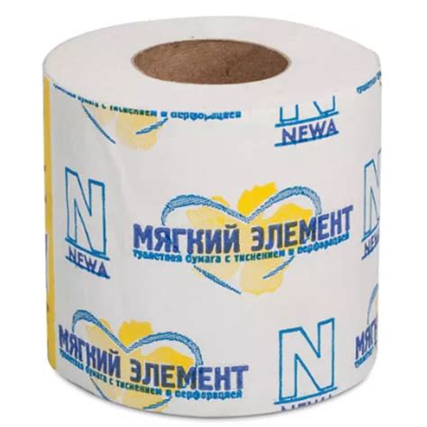 Купить Туалетная бумага Мягкий элемент однослойная с перфорацией 1/48 ...