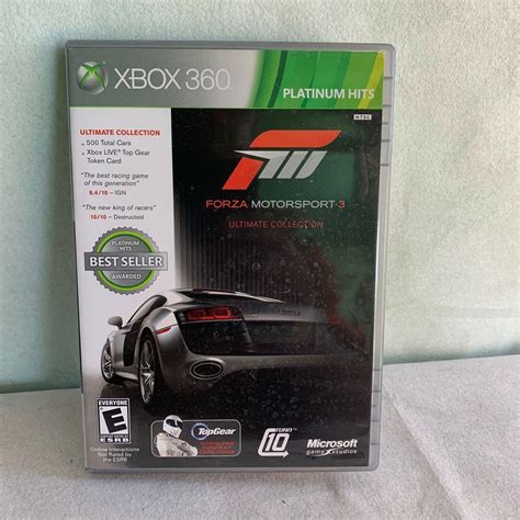 Forza Motorsport 3 2 Disc Set Platinum Hits Xbox 360 2 Disc Set Cib Like New With Booklet