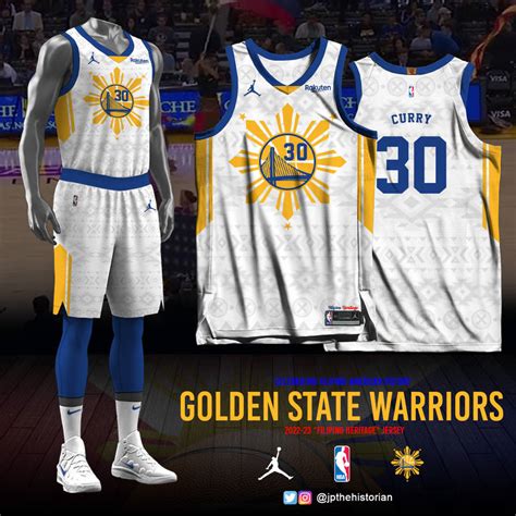 Golden State Warriors Filipino Heritage Jersey By Jpsakuragi On