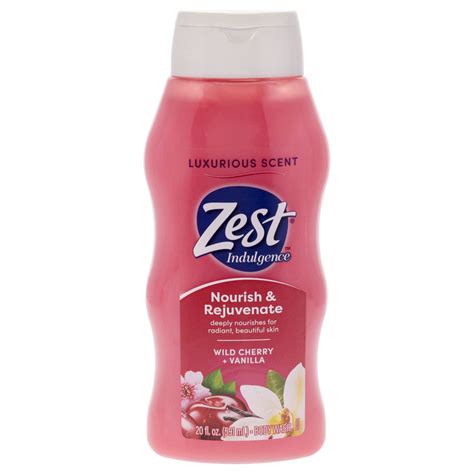 Zest Body Wash - Wild Cherry and Vanilla , 20 oz Body Wash - Walmart.com