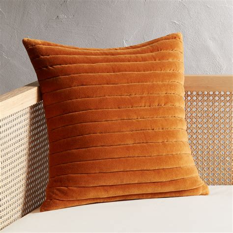 Modern Accent Pillows CB2 Velvet Pillows Copper Pillow Pink