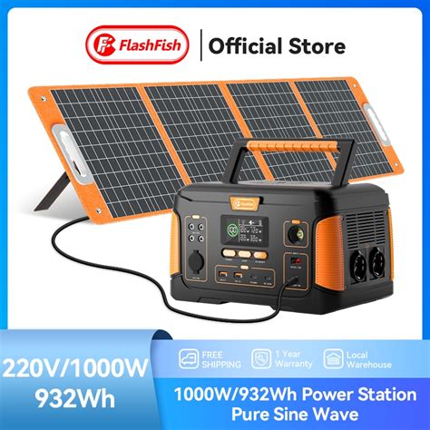 Jual Ready Flashfish Power Station Portable 1000W 932Wh Camping Solar