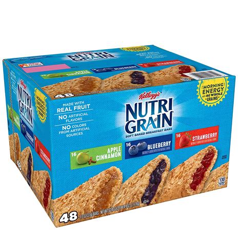 Kelloggs Nutri Grain Soft Baked Breakfast Bars Variety Pack 624 Oz