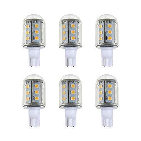 T5 T10 Wedge Base Led Light Bulbs Glass Dome 12vacdc 2watt Cool White