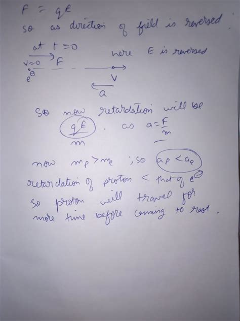 An Electron Falls Through A Distance Of Cm In A Uniform Electric