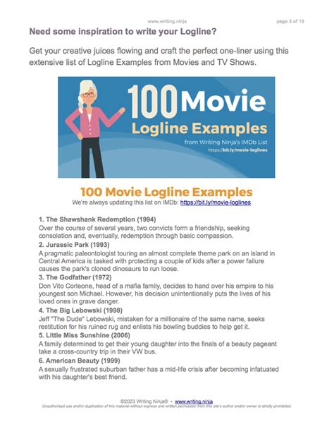 The Ultimate Guide To Writing A Logline With Tons Of Logline Examples