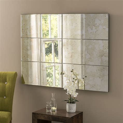 Manhanttan Antique Mirror With 12 Panels Very Popular Antique Mirror Glass Mirrors Ireland