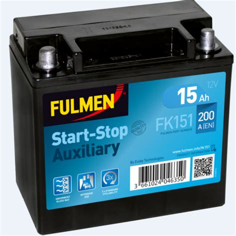 FK151 Batterie Start and Stop Modèle Auxiliaire Accus Plus