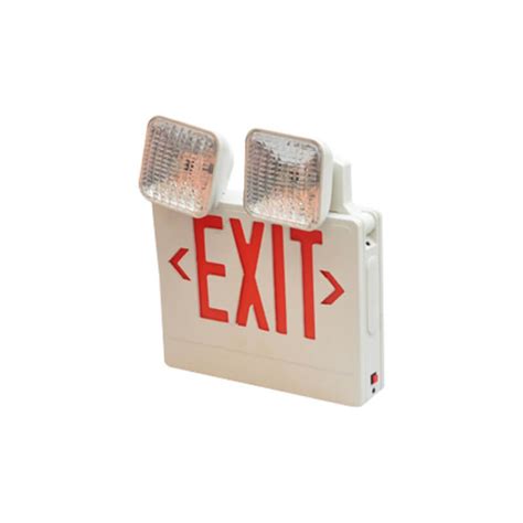 Ul Exit Sign With Side Emergency Light Combo Tpmcsteel