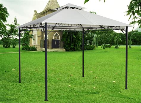 3x3M Metal Pavilion Gazebo Awning Canopy Sun Shade Shelter Marquee Party Tent | eBay