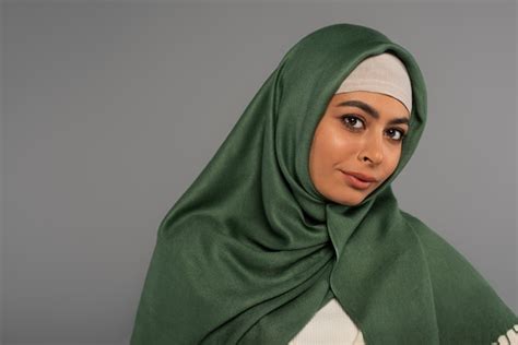 Free Photo Portrait Of Woman Wearing Hijab Isolated