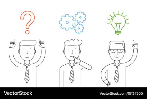 Business Thinking Royalty Free Vector Image Vectorstock