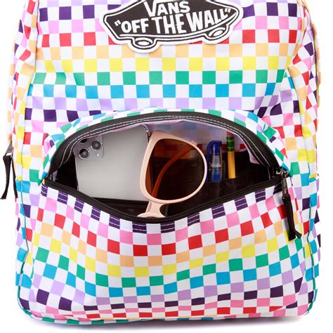 Vans Checkerboard Realm Backpack - Rainbow | Journeys