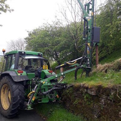 Post Driver Tractor Mounted County Fencing