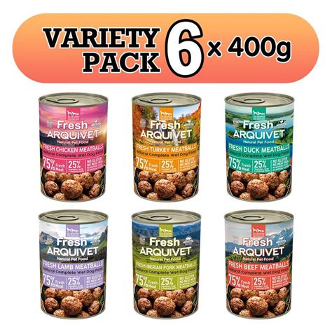 VARIETY PACK 6 Unidades X 400 G Arquivet Fresh Meatballs