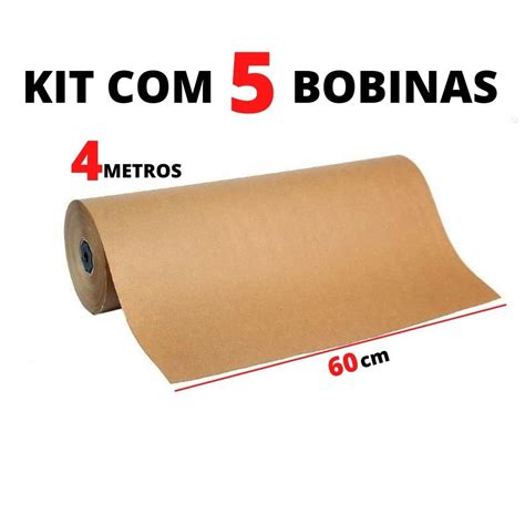 Papel Pardo Kraft Cm X M Metros Monol Cido Para Embalagem Envio E