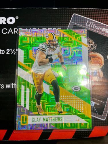 2017 Panini Unparalleled 123 Clay Matthews Green Bay Packers Lime Green