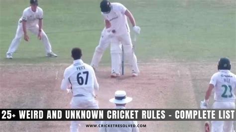 25+ Weird and Unknown Cricket Rules - Complete List - Cricket Resolved