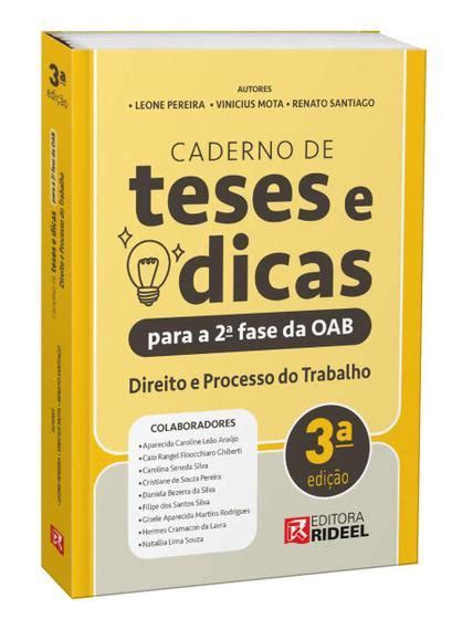 Caderno de Teses e Dicas para a 2ª Fase da OAB Direito e Processo de