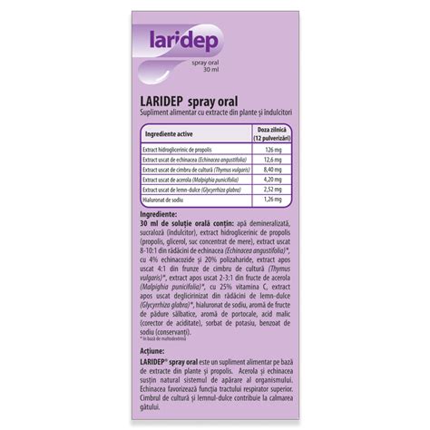 Prospect Laridep spray oral, 30 ml, Dr. Phyto : Farmacia Tei online