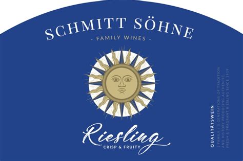 Schmitt Sohne Rheinhessen Riesling QbA 2021 Wine