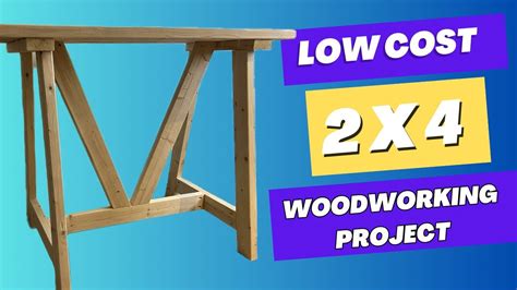 Low Cost High Profit Woodworking Project X Bar Or Work Table Make