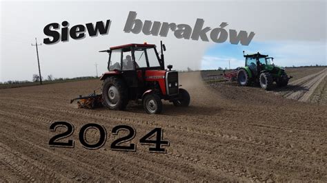 Siew buraków 2024 Deutz Fahr 5105 Ursus 2812 Unia Kleine YouTube