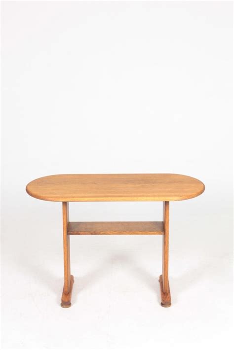 Midcentury Side Table in Solid Oak by Fritz Hansen, Danish Design ...