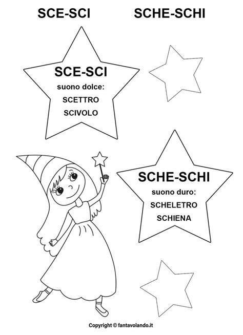 Schede Didattiche Di Italiano Sce Sci Sche Schi Fantavolando