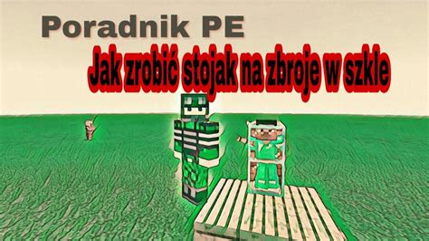 Minecraft Poradnik Jak Zrobić Stojak Na Zbroje W Szkle Youtube