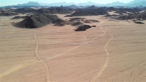 Day Top View of the Sahara Desert, Desert Mountains. Stock Footage ...